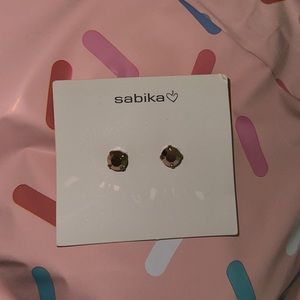 Rose gold Sabika stud earrings